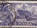 Poland 1956 Fisherman 60 Groszv Violet Scott 723. Polonia 723. Uploaded by susofe